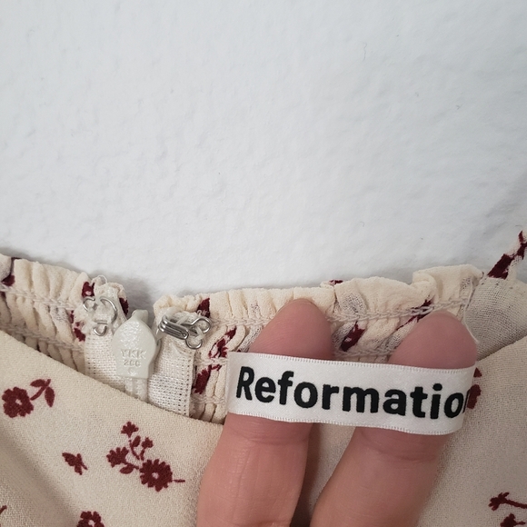 Reformation | Bisque Mini Dress in Floral Colette Print size 2 - Picture 9 of 13